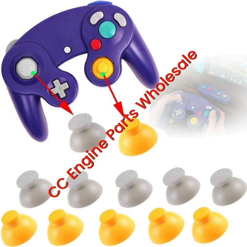 10Pcs For Official Nintendo Gamecube Controller Thumb C Stick Cap Replacement