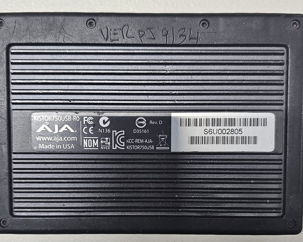 AJA KiStor750USB-R0 750GB Storage Module