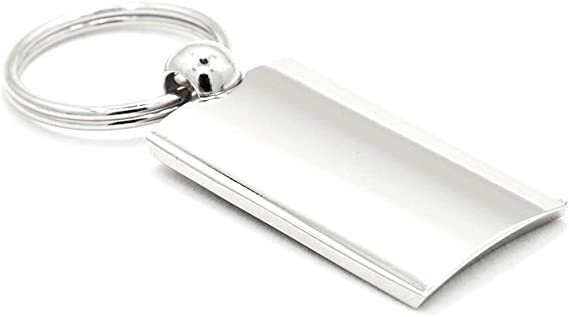 Toyota 4Runner Logo Rectangular Wave Key Chain Fob Ring Blue Official Licensed