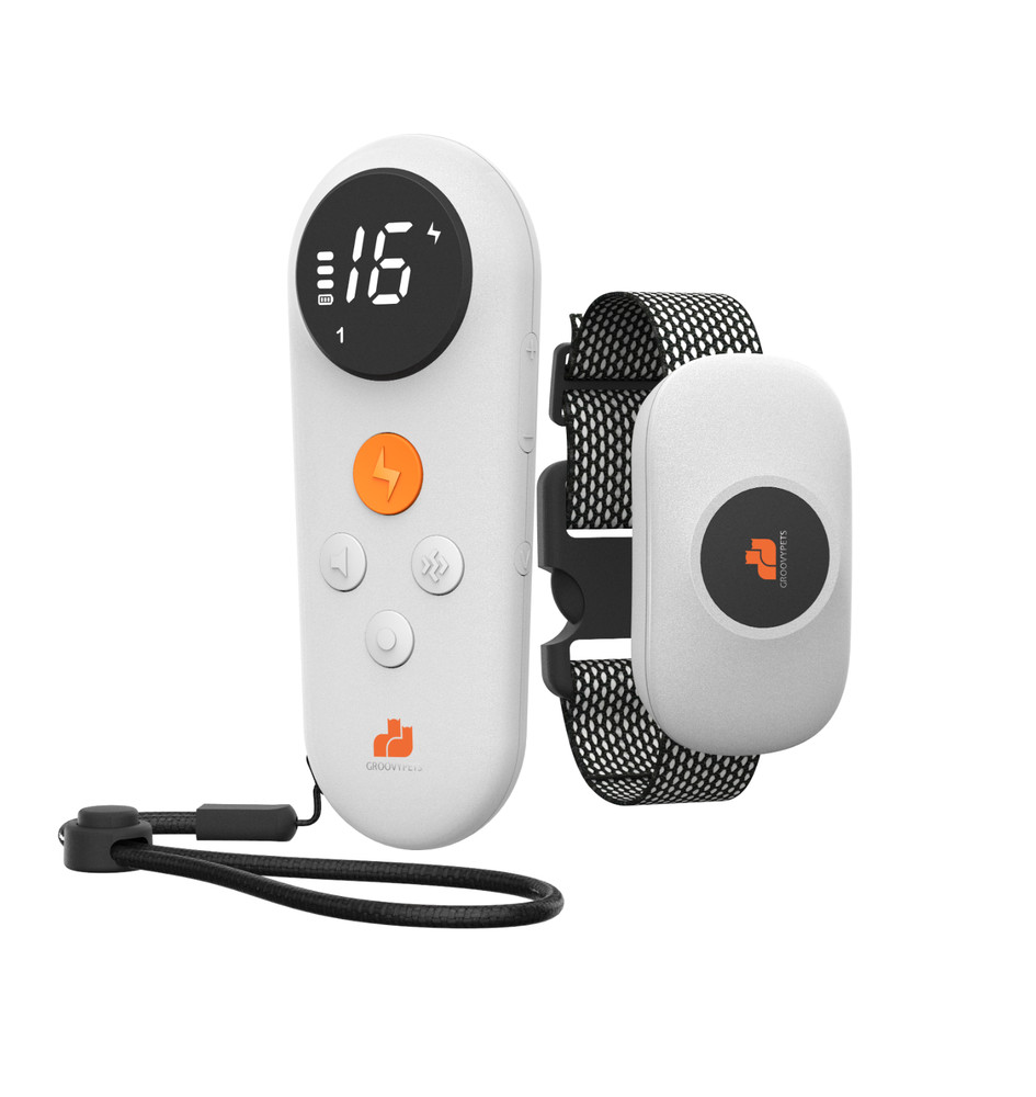 White 550 YD Remote Dog Training Shock Collar for Small Medium Large Dogs