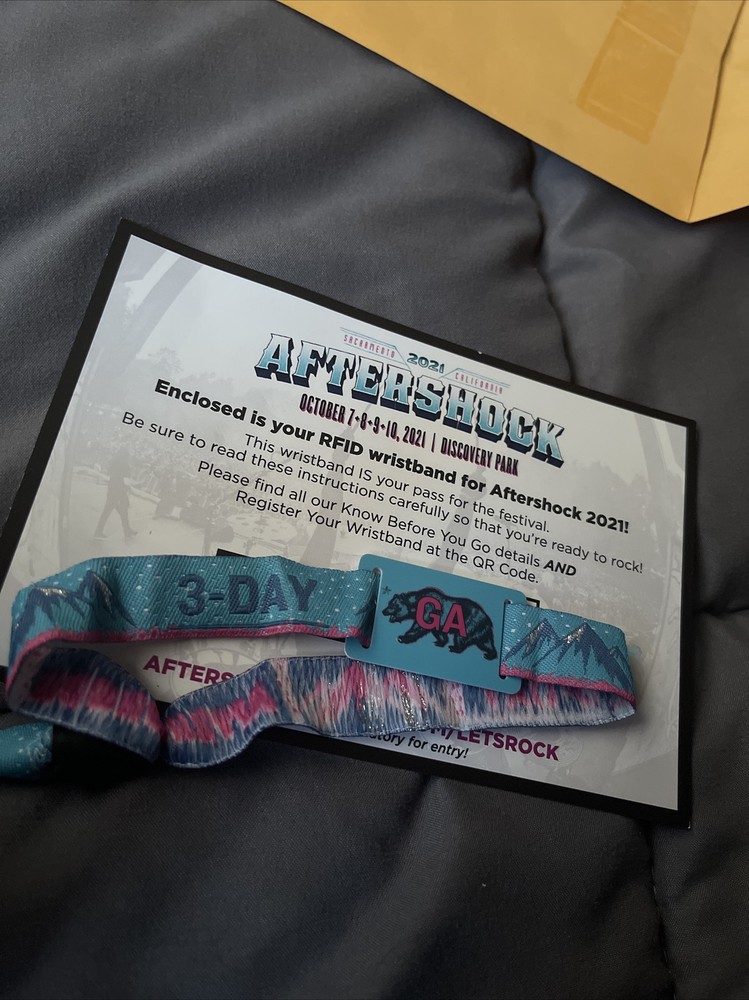 aftershock 3 day GA Pass