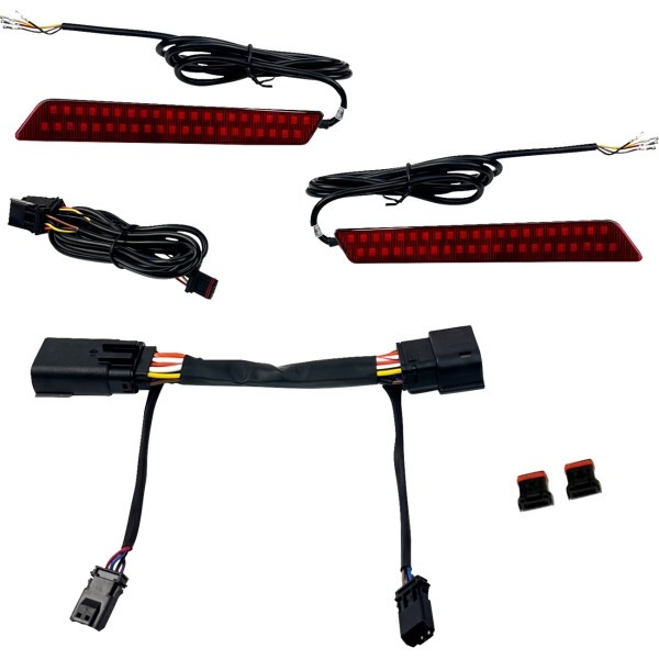 Custom Dynamics [CD-LATCH-23-R] Dual Color LED Saddlebag Latch Lights
