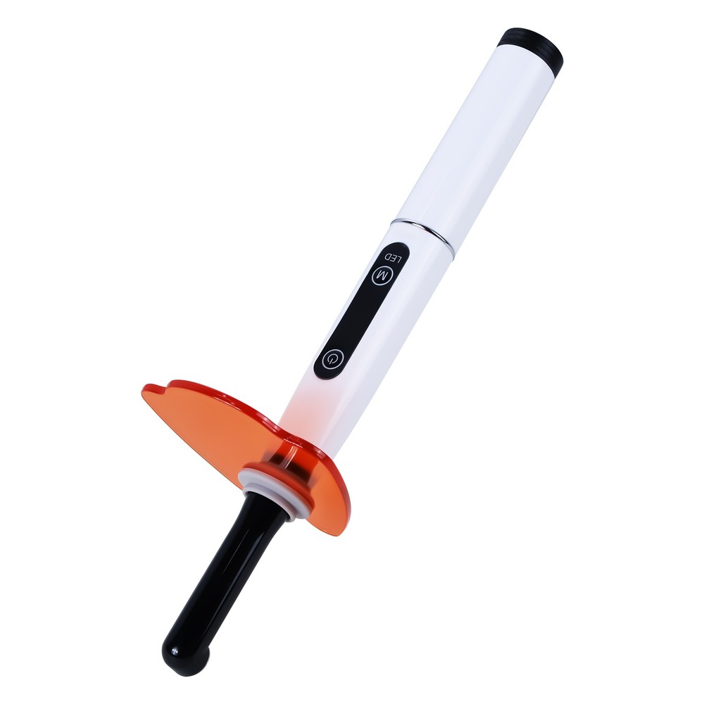 Dental Wireless LED Curing Light 1 Second Resin Curing Machine 7 Lens 2400MW/c㎡
