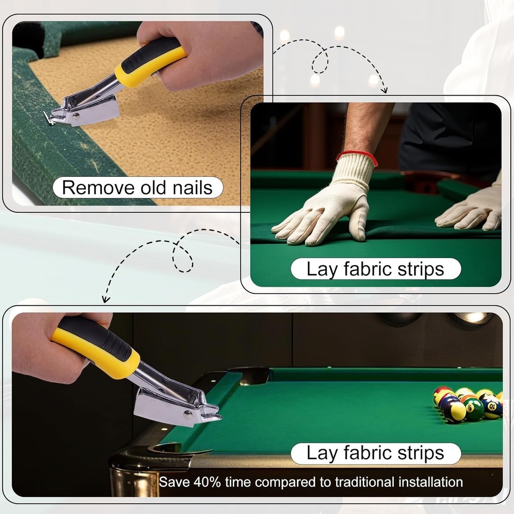 Pool Table Felt and Bumper Kit Felt for Billiard Cloth with Pool Table Bumper...