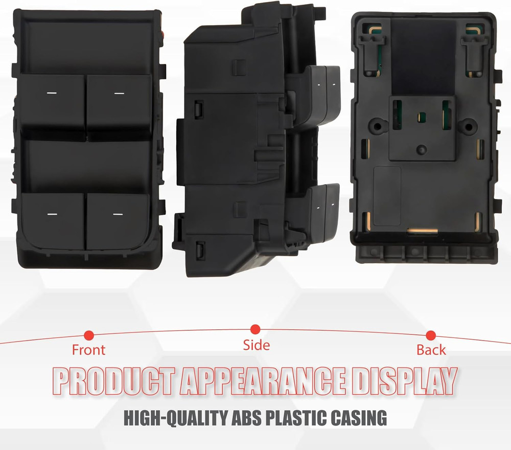 Master Power Window Switch Driver Side Matte Black