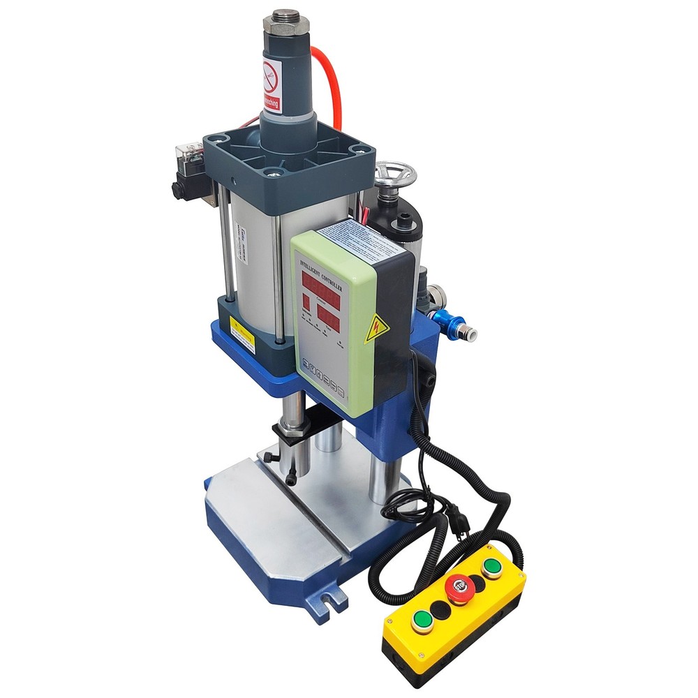 110V Pneumatic Punch Machine Punch Press with Controller 1763lbs 0.98" Clamp