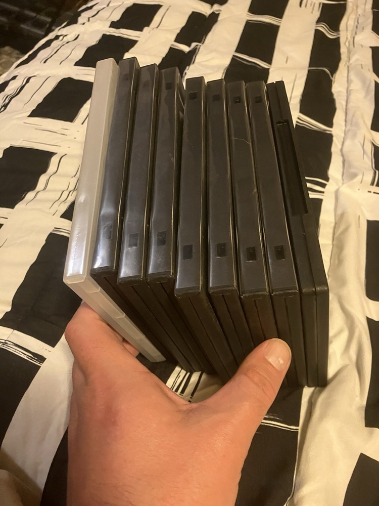 9 DVD Cases Fits 4 Discs Each