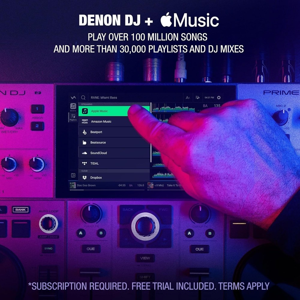 Compact PRIME GO+ DJ Controller with 7" Touch Screen & 100+ Million Track Access