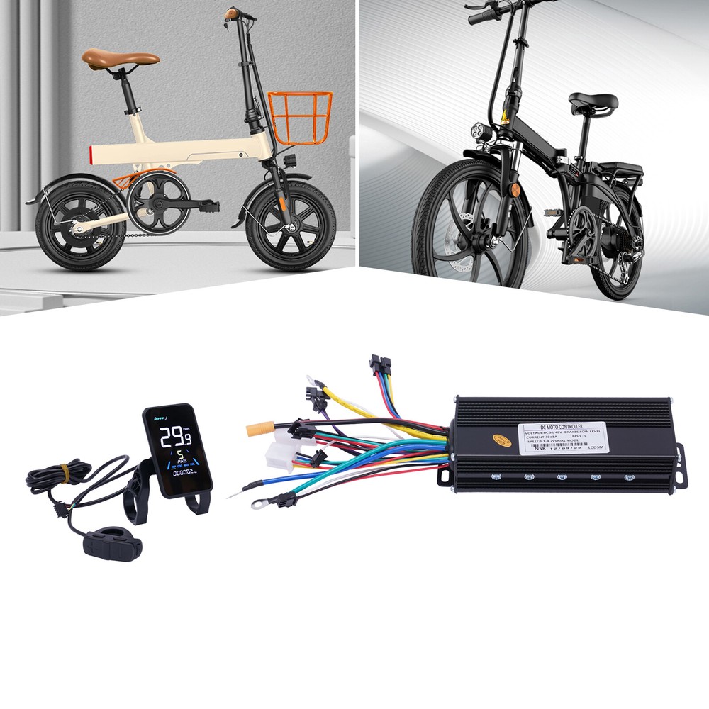 48V Brushless Controller Kit LCD Display Throttle Cable For Electric Bike E bike
