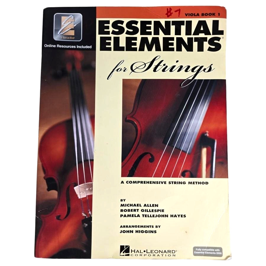 Essential Elements For Strings Viola Book 1 Hal Leonard Workbook 2002 Music