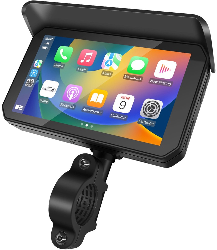 Motorcycle 5 Inch CarPlay GPS Navigation Wireless Android Auto Waterproof Screen