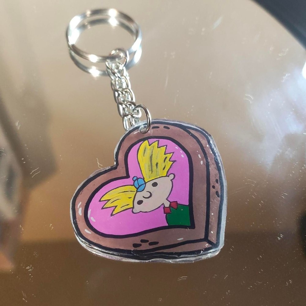 Handmade * Hey Arnold keychain