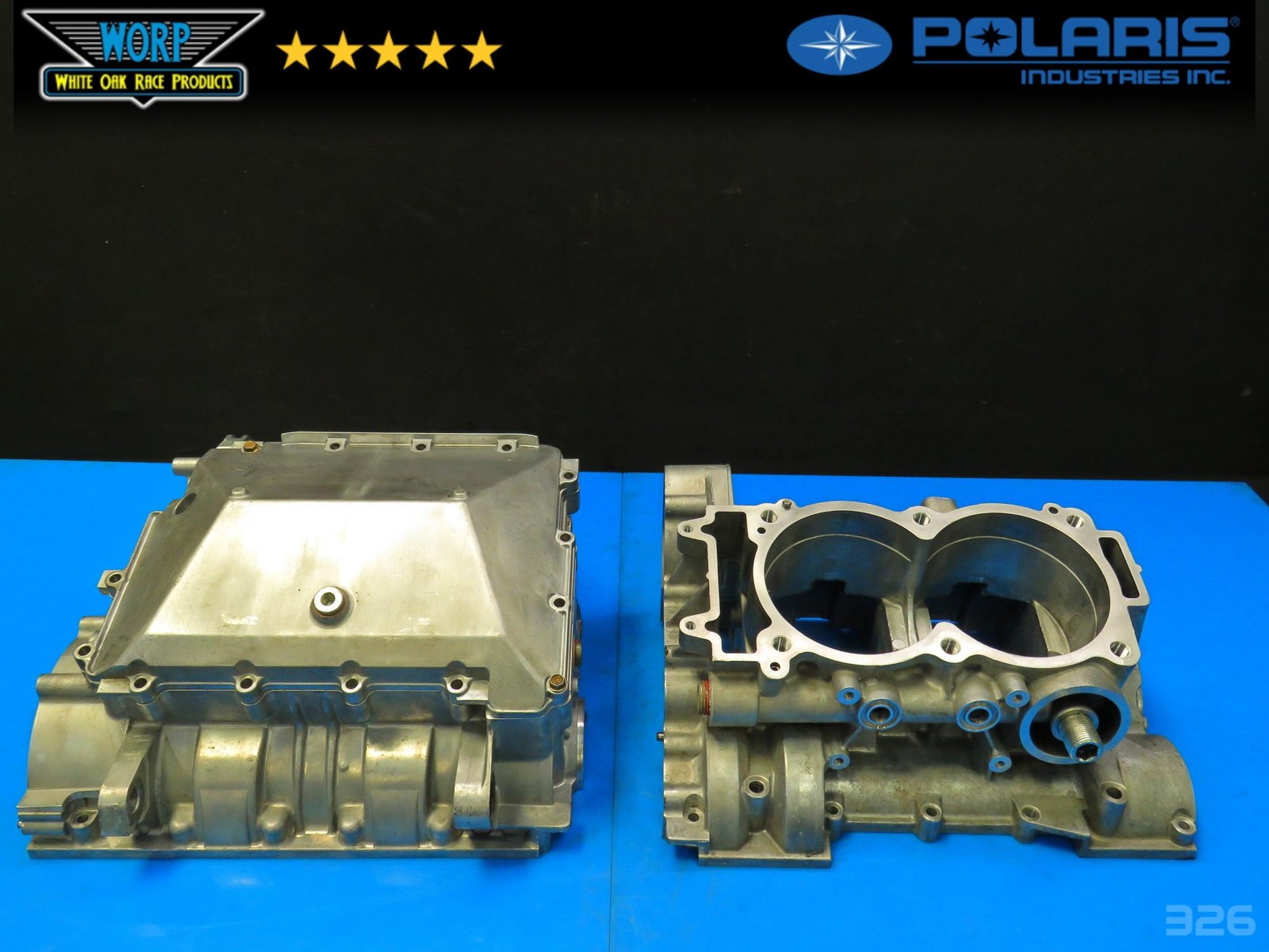 2011 POLARIS RZR XP 900 MATCHED CRANKCASE CRANK CASE SET BOTTOM END