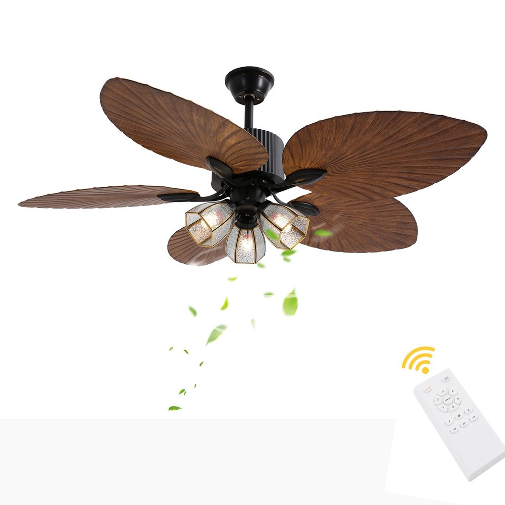 Ceiling Fan with Light, Remote Control Ceiling Fan Light, Reversible Fan Light