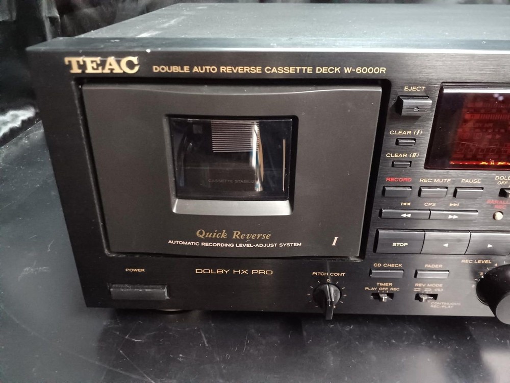 TEAC Cassette Deck W-6000r Junk Used