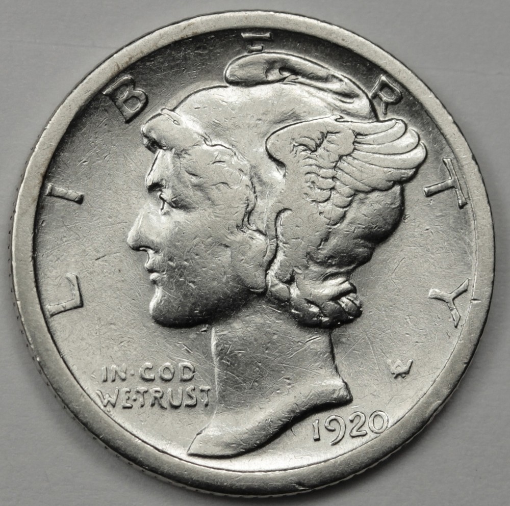1920-s Mercury Head Dime.  High Grade.  88322   (Inventory E)