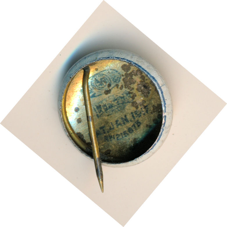 c1919 World War One WWI Victory Hall Association Pinback Button