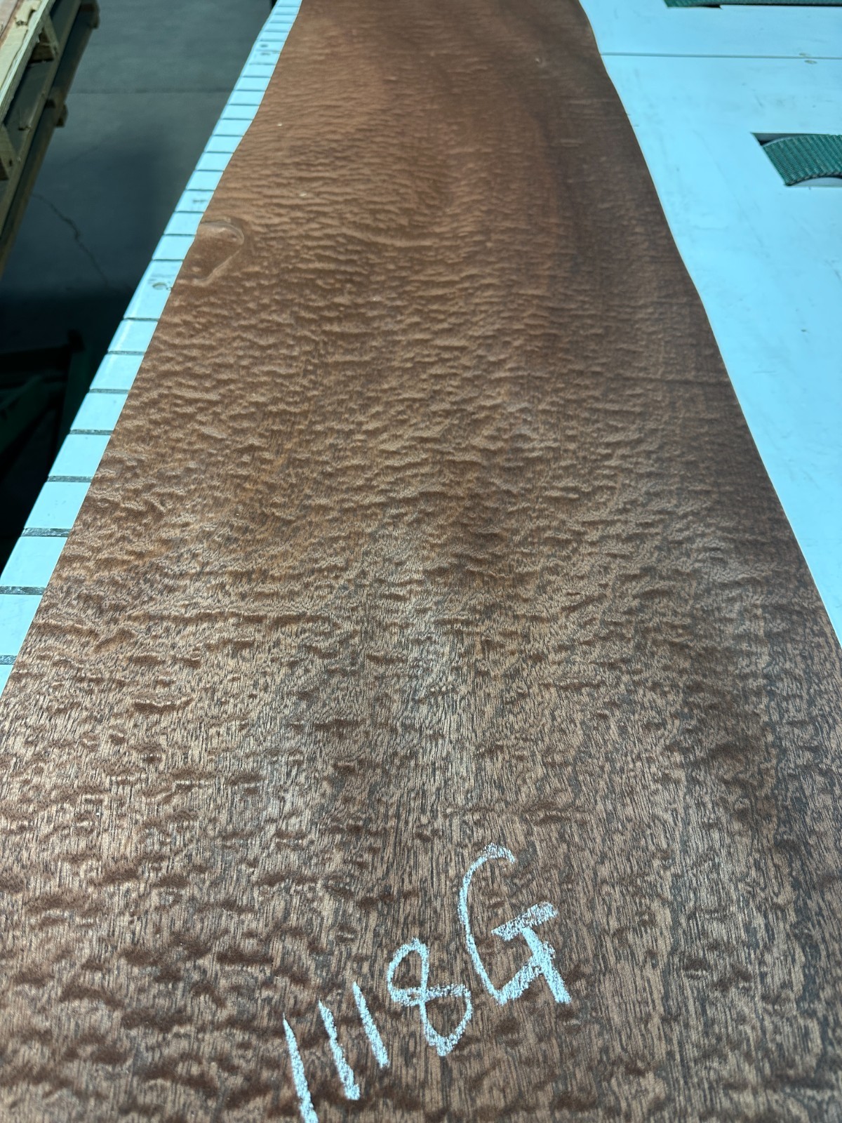 Sapele Raw Wood Veneer 86'' x 16'' 2 sheets 1118G