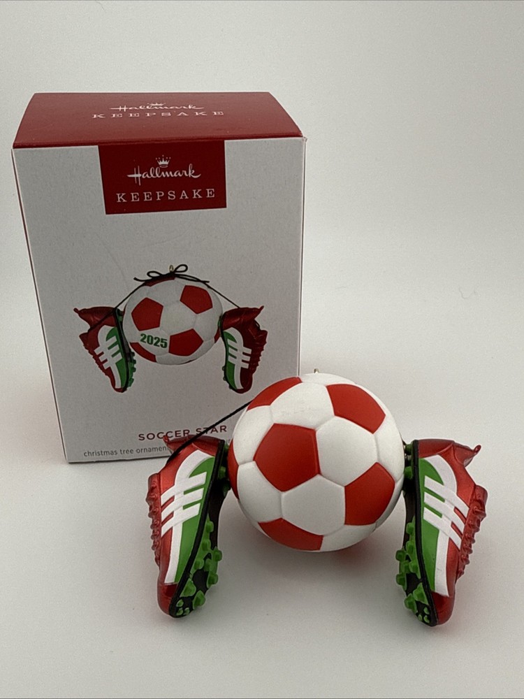 Hallmark Keepsake 2025 Soccer Star Ornaments