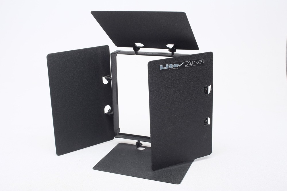 White Lightning+Alien Bees Flash Lite Mod Barn Doors Frame+Light Reflector++Set