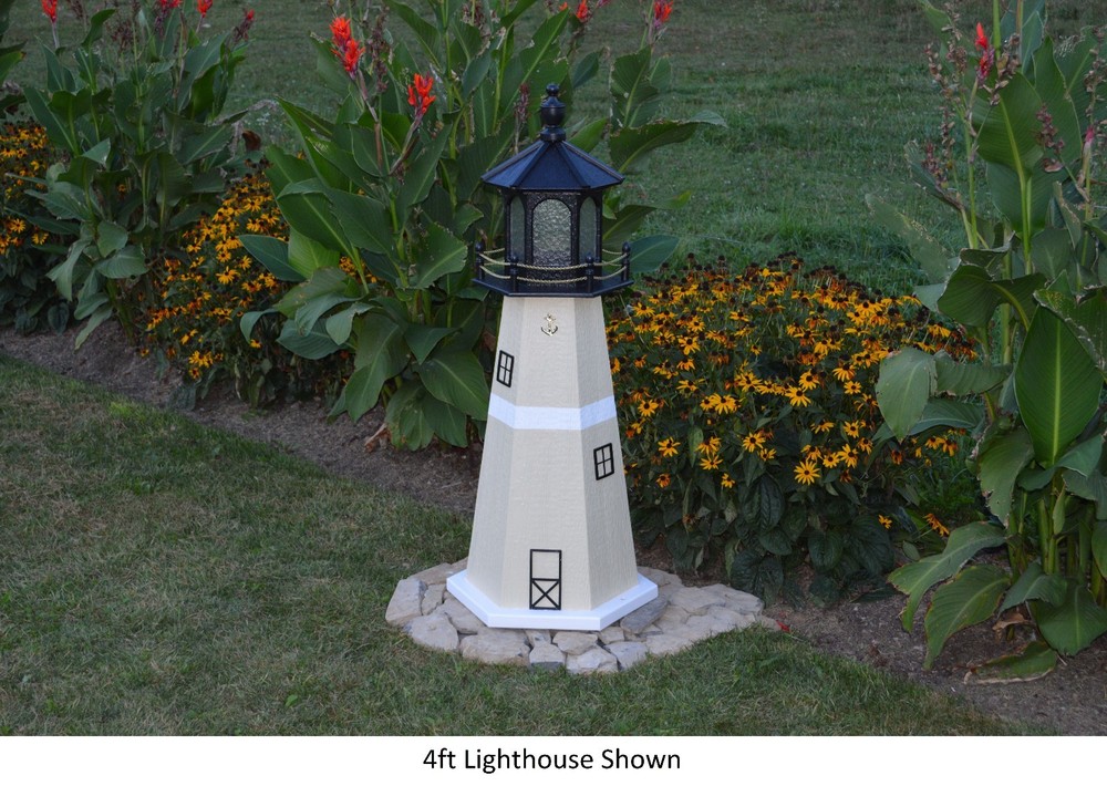 Amish-Made Replica Split Rock, MN Lighthouse with Lighting - In 12 Sizes!