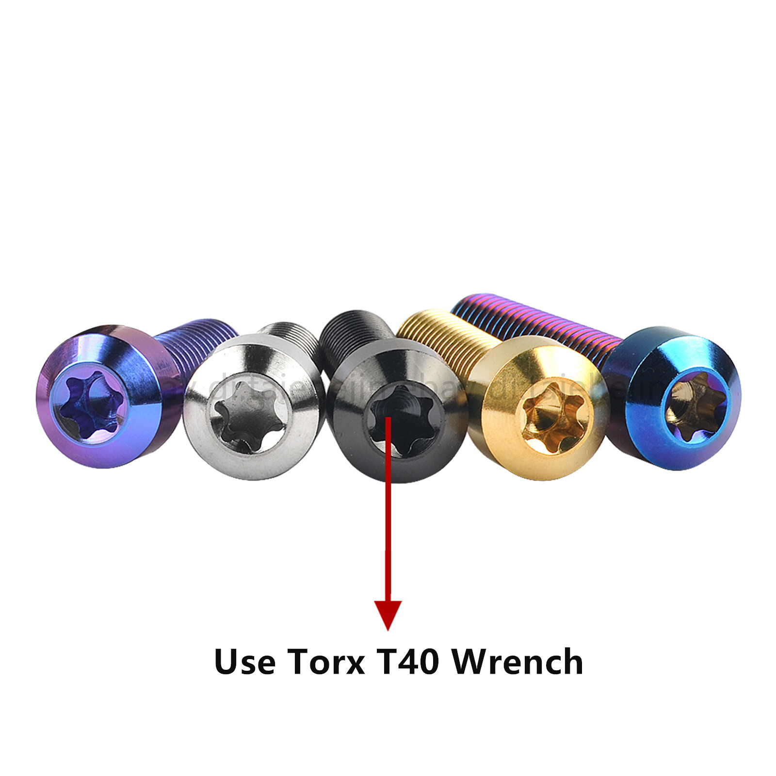 Titanium Bolt M8x10 15 20 25 30 35 40 45 50mm Chamfered Round Torx Head Screws