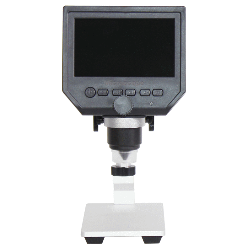 600x USB Digital Microscope with 4.3" Screen 8 LED Light for PC Coin Inspection