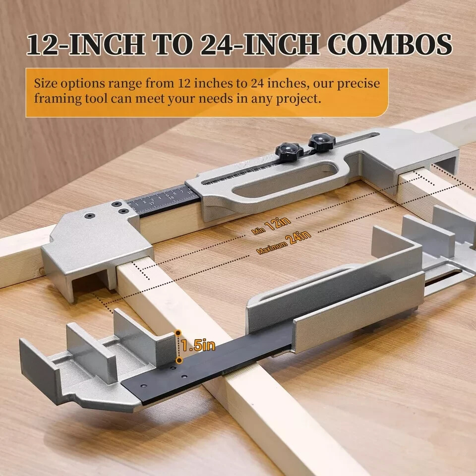 13 IN 1 Framing Tools, 12-24 Inches Framing Stud Layout Tool, Stud Framing Ji...