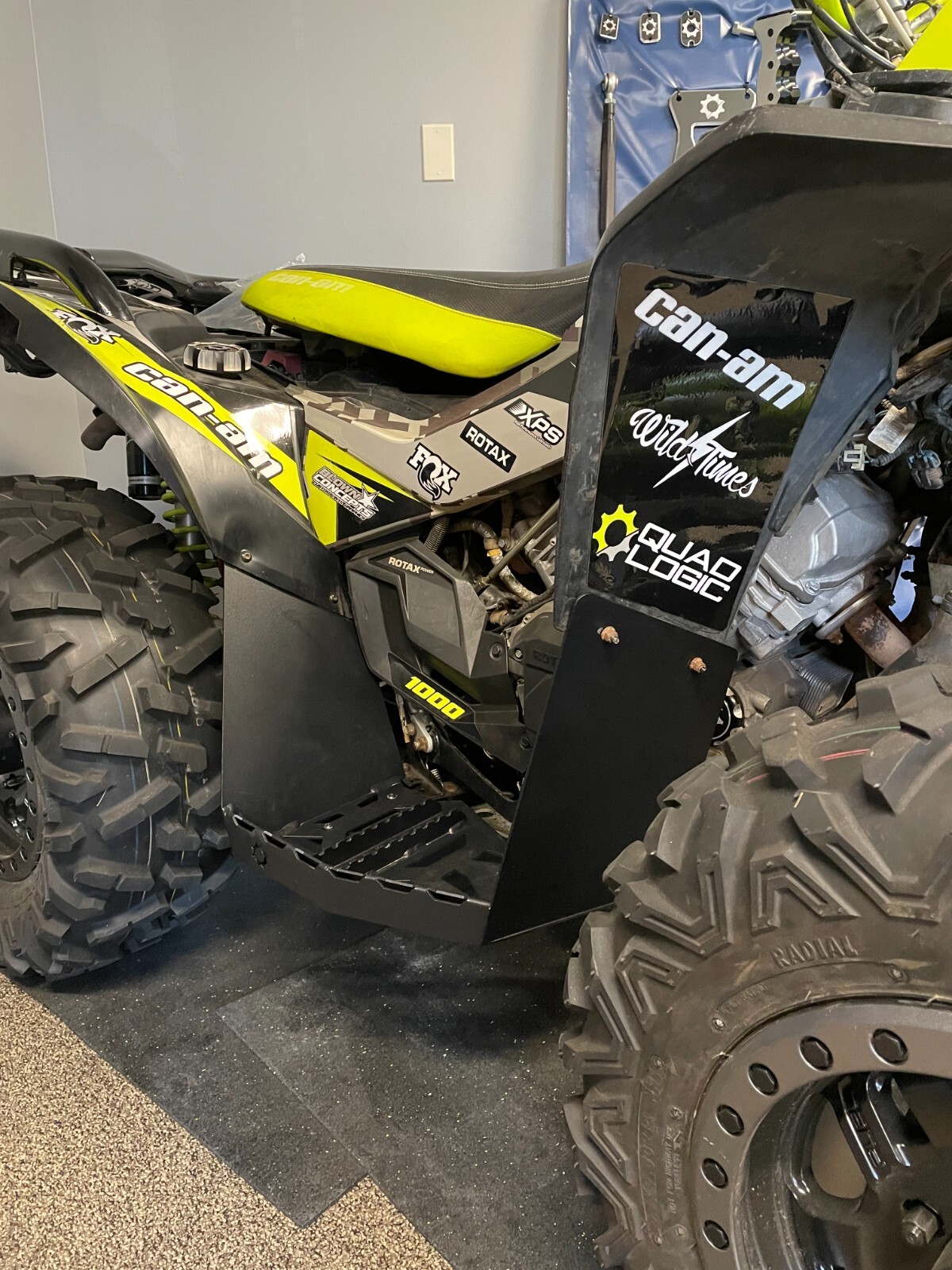 Can-Am Gen 2 (2012-23) Renegade (All models) Black Steel Footwells Floorboards