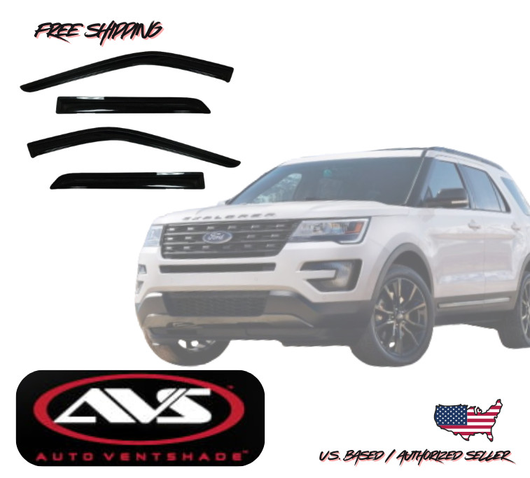 2011-2019 Ford Explorer AVS Window Vent Visors Rain Dust Guard Deflector 4PC.
