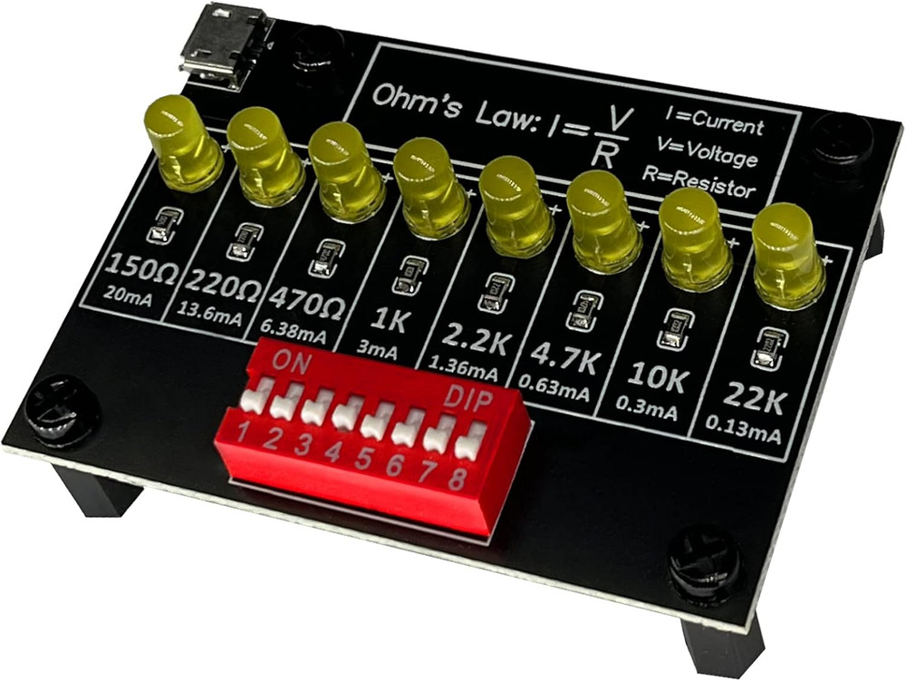 Soldering Practice Kit DIY Electronic Circuit Project – Resistor Learning Board