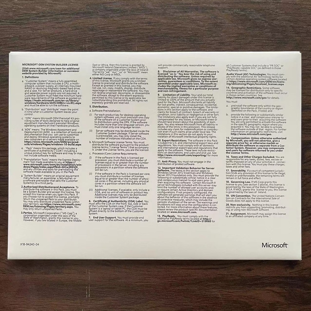 New Factory Sealed Microsoft Windows Server 2022 Datacenter Core 50 CALs 24 Core