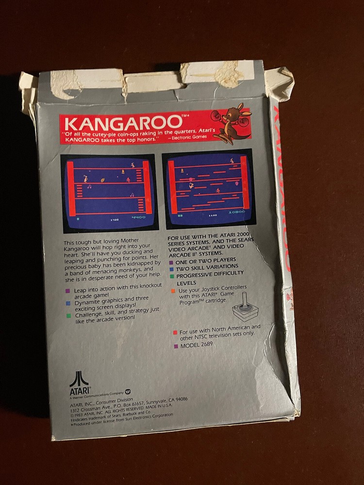 1983 Kangaroo Box & Instructions Only