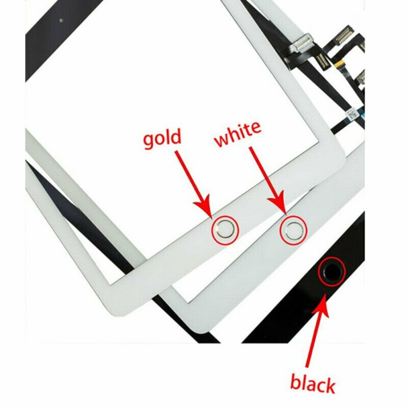 Touch Screen Digitizer Replacement For iPad 5th Gen 2017 A1822 A1823 Home Button