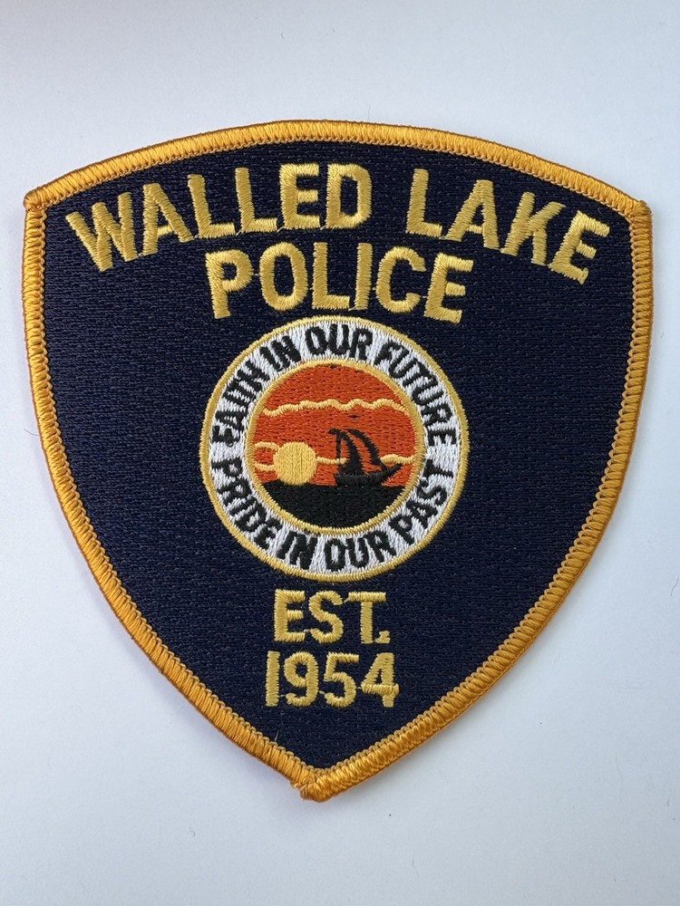 Walled Lake Michigan Police Patch