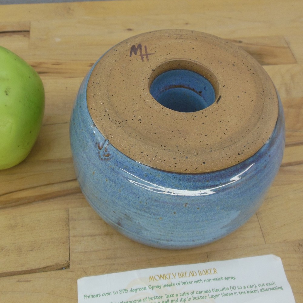 Palm Tree Pottery Hester NC Monkey Bread Maker Unused Instructions