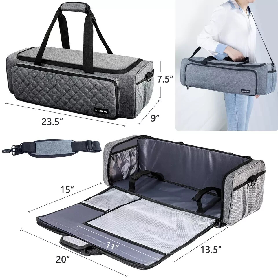 IMAGINING Carrying Case Bag Compatible with Cricut Maker, Maker 3, Explore Ai...