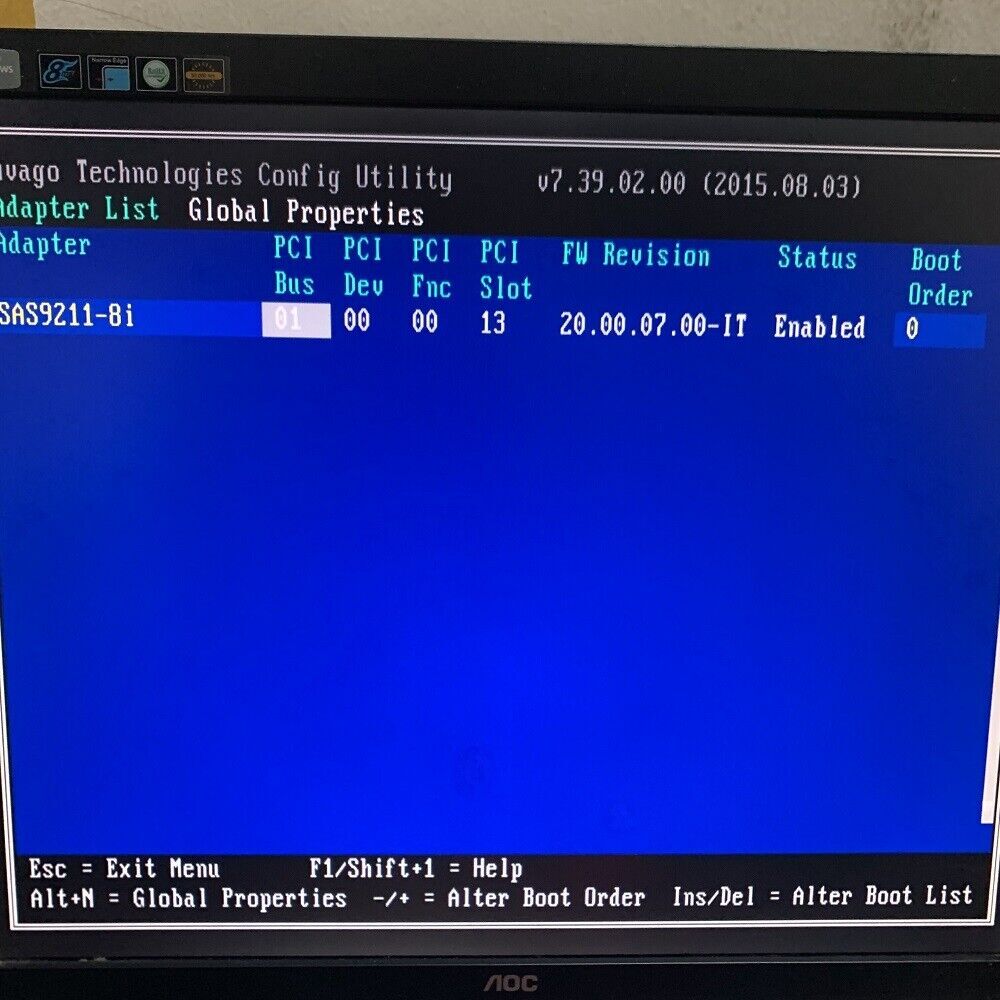 LSI 6Gbps SAS HBA Fujitsu D2607-A21 FW:P20 9211-8i IT Mode ZFS FreeNAS unRAID