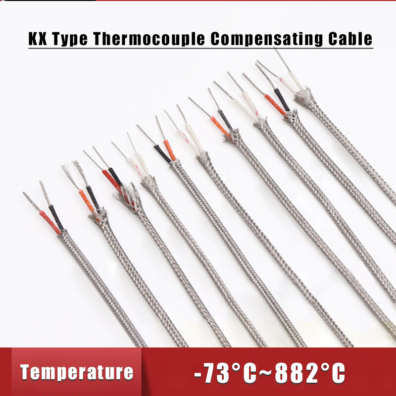 KX Type Thermocouple Compensating Cable Stainless Steel Shield Extension Wire