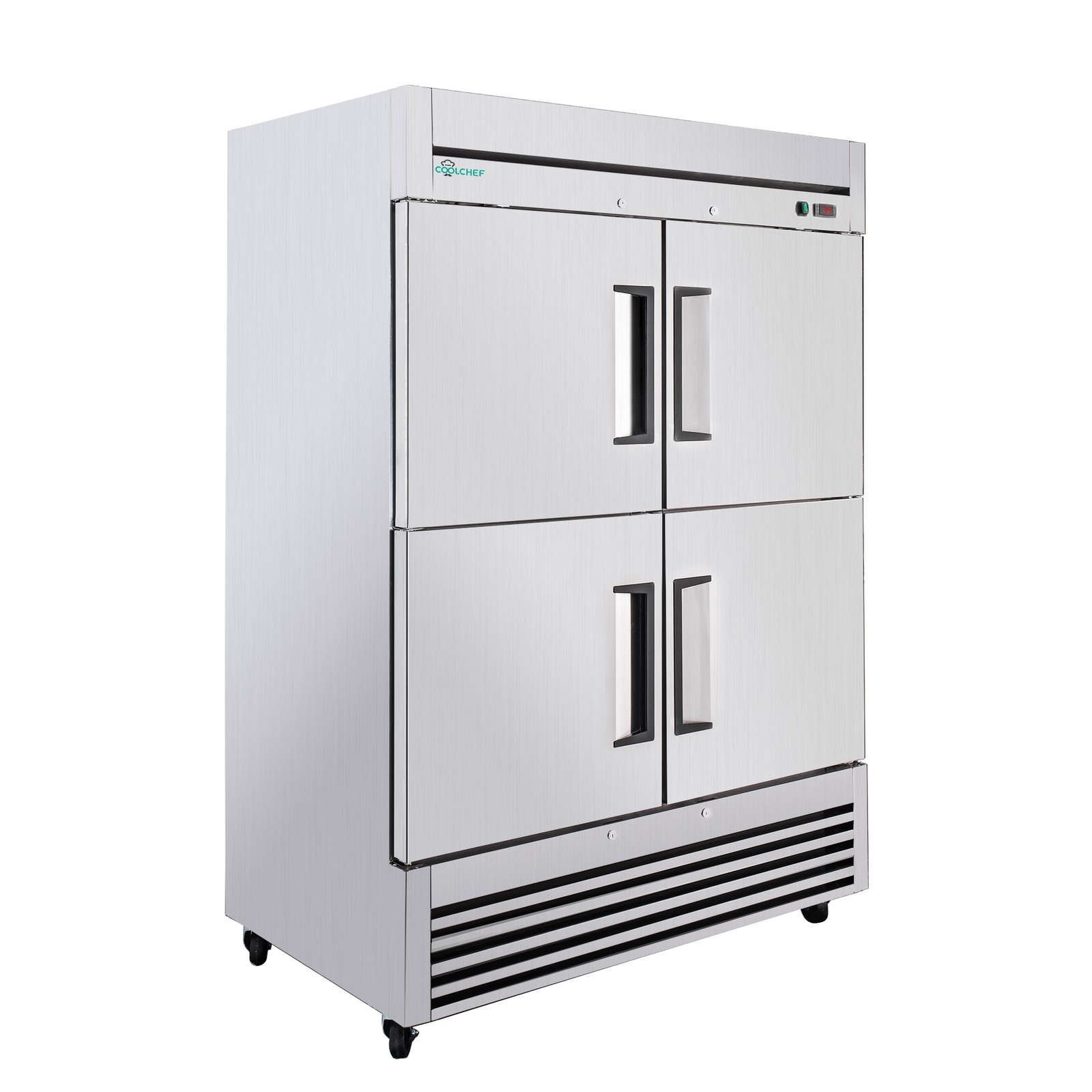 54" Commercial Refrigerator 49 Cu.Ft 4-Door 32–37℉ Air Cooling 6 Shelves, R290