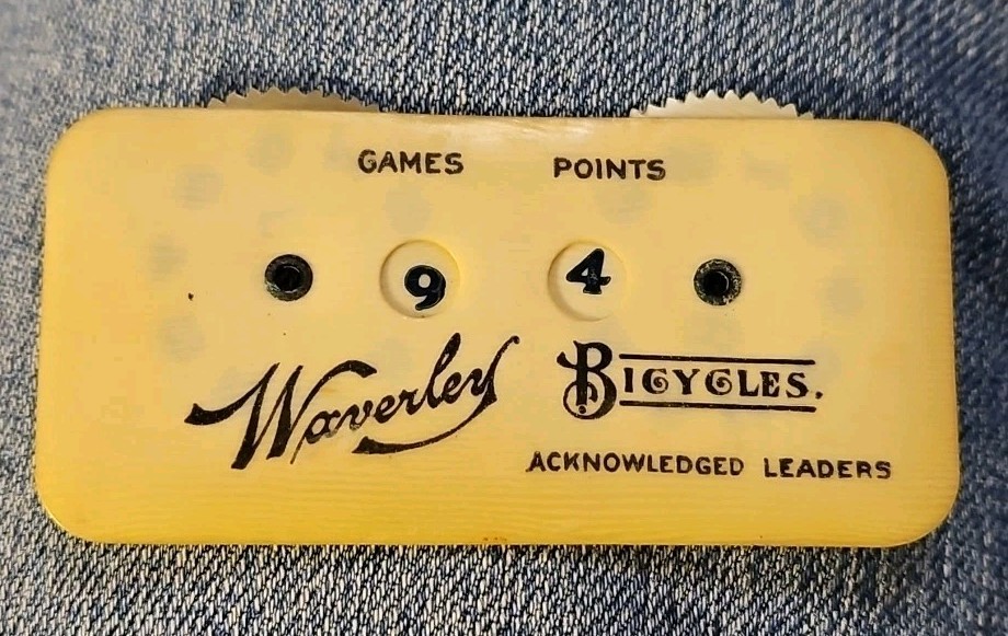 Waverly Bicycle Advertising Celluloid Game Counter