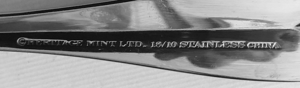 Heritage Mint SAFRANO Cold Meat SERVING Fork 8.5" Stainless Flatware Silverware