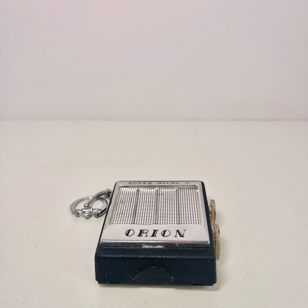 Vintage Orion Super Micro 7 Transistor Micro Pocket Radio & Case *Untested*