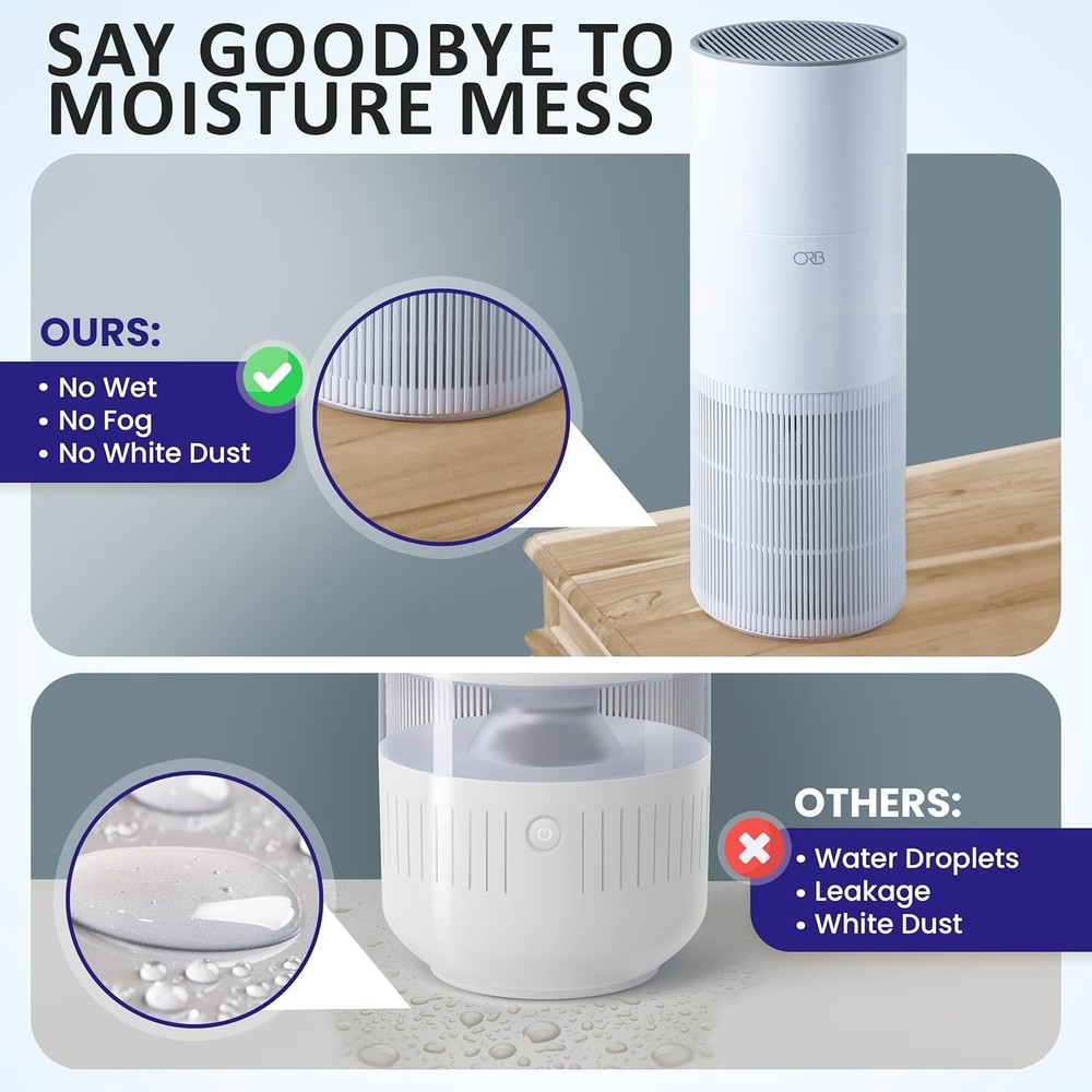 Air Purifier Humidifier Combo HEPA Unit