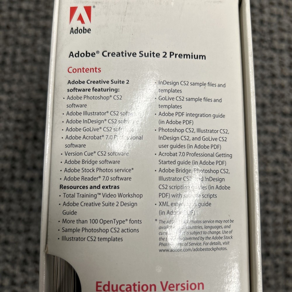 Adobe Creative Suite 2 CS2 Premium (Mac) - Full 6-Disc Set (with Serial Number)