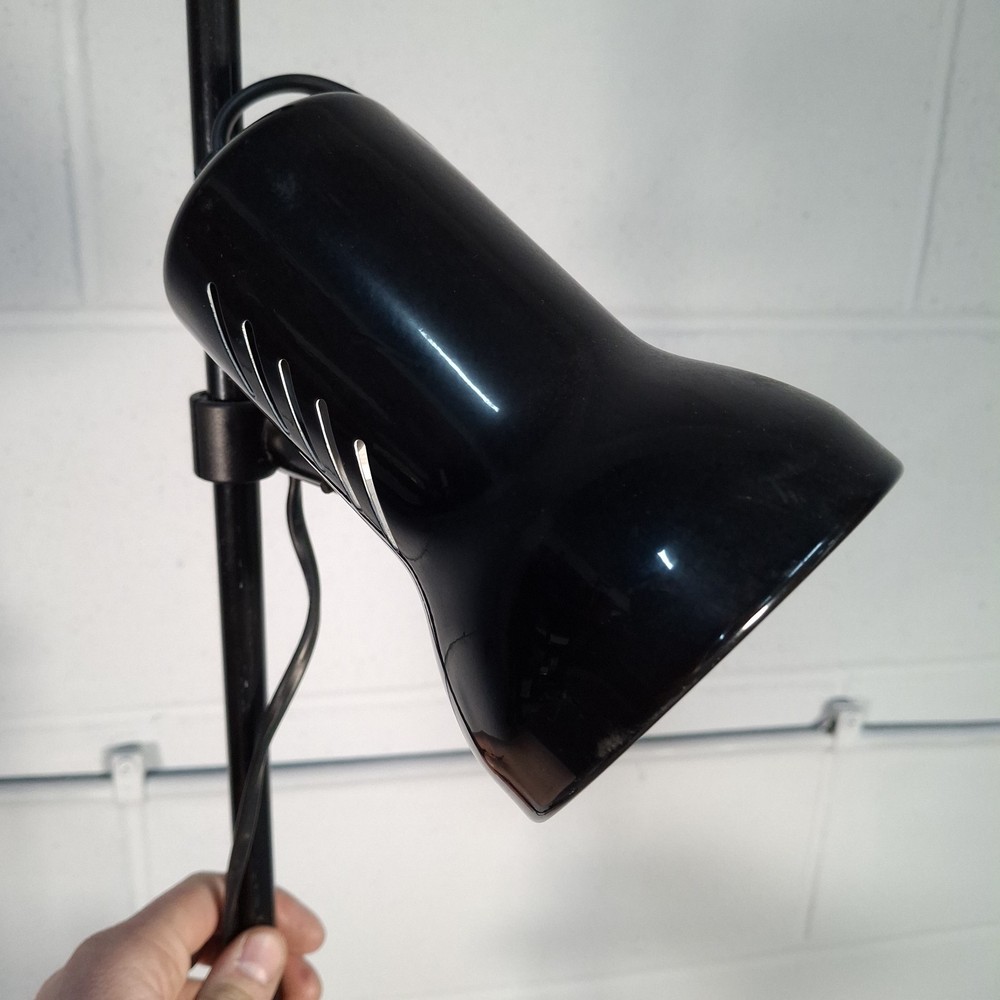 Adjustable Twin Spot Light Floor Standing Lamp Black Retro