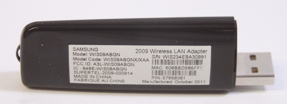 SAMSUNG 2009 Wireless LAN Model WIS09ABGN - USB