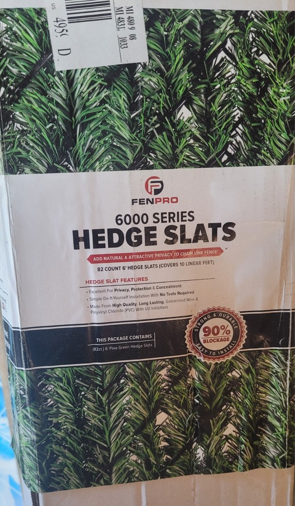 HEDGE SLATS 6 Linear Feet