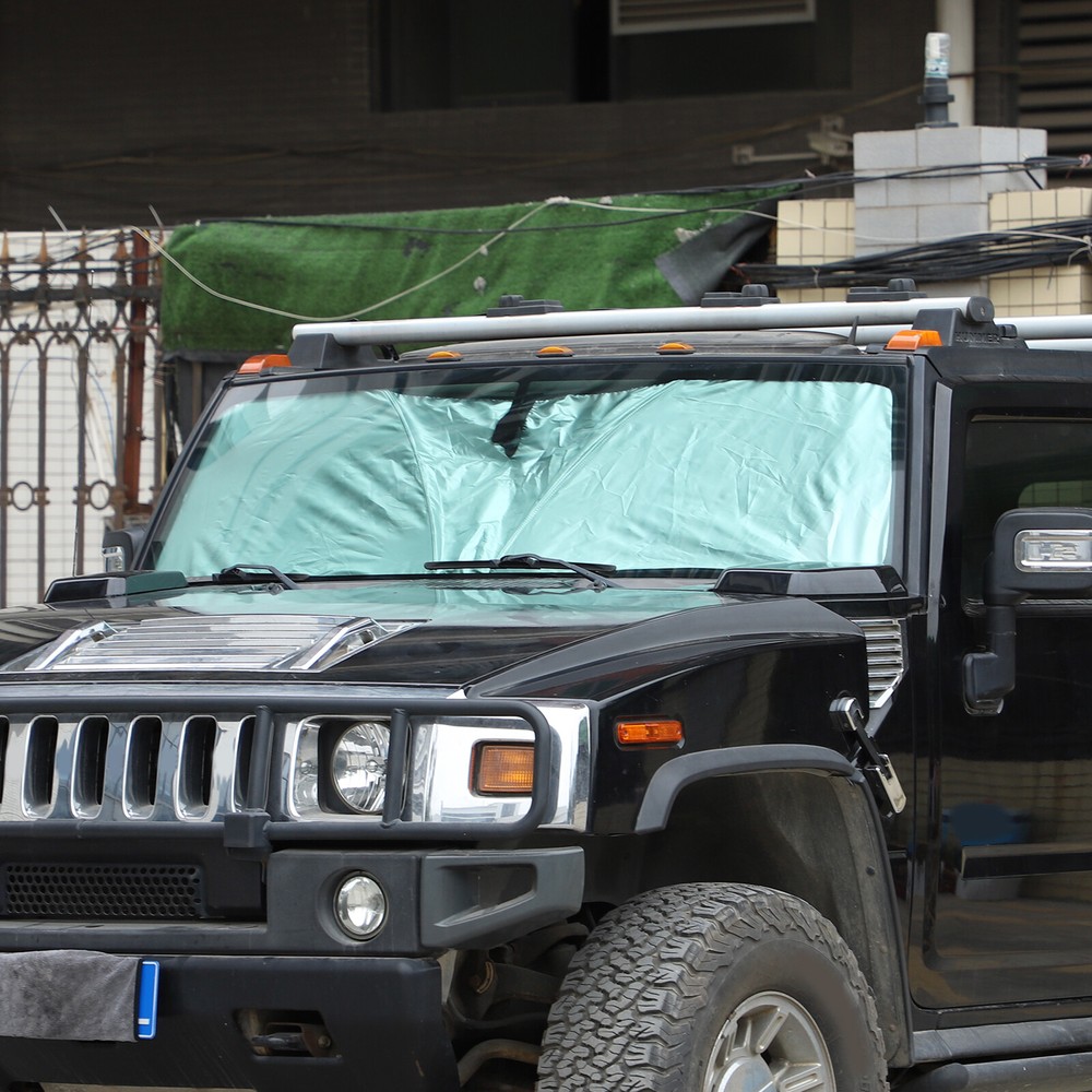 windshield Foldable sun shade & Storage Bag Custom Fits 2003-2007 Hummer H2