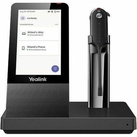 Yealink WH67 DECT Wireless Headset w/ Touchscreen Base